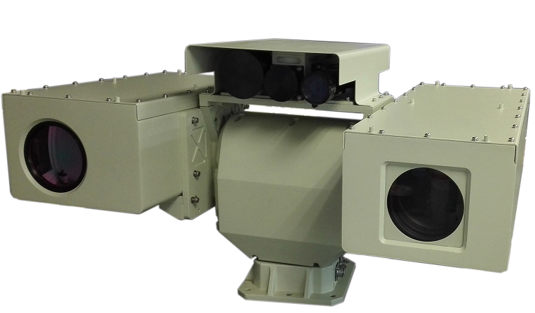 Ultra long range multi-sensor PTZ survelliance cooled thermal camera system